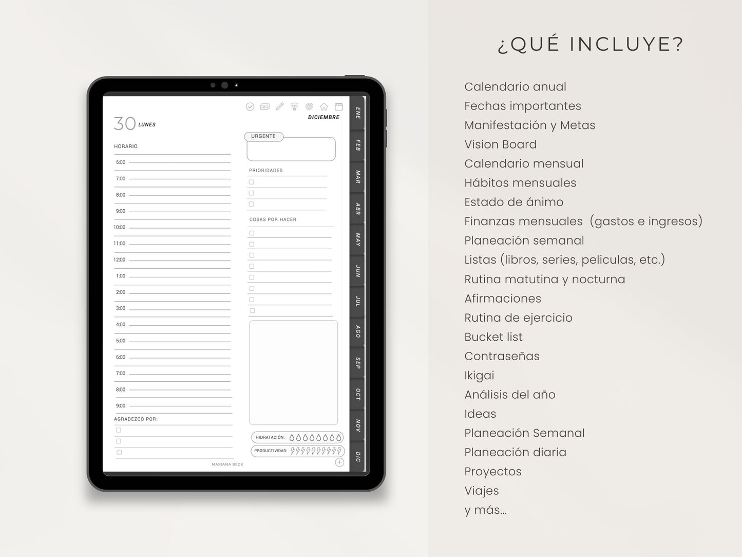 Agenda Monocromática 2025