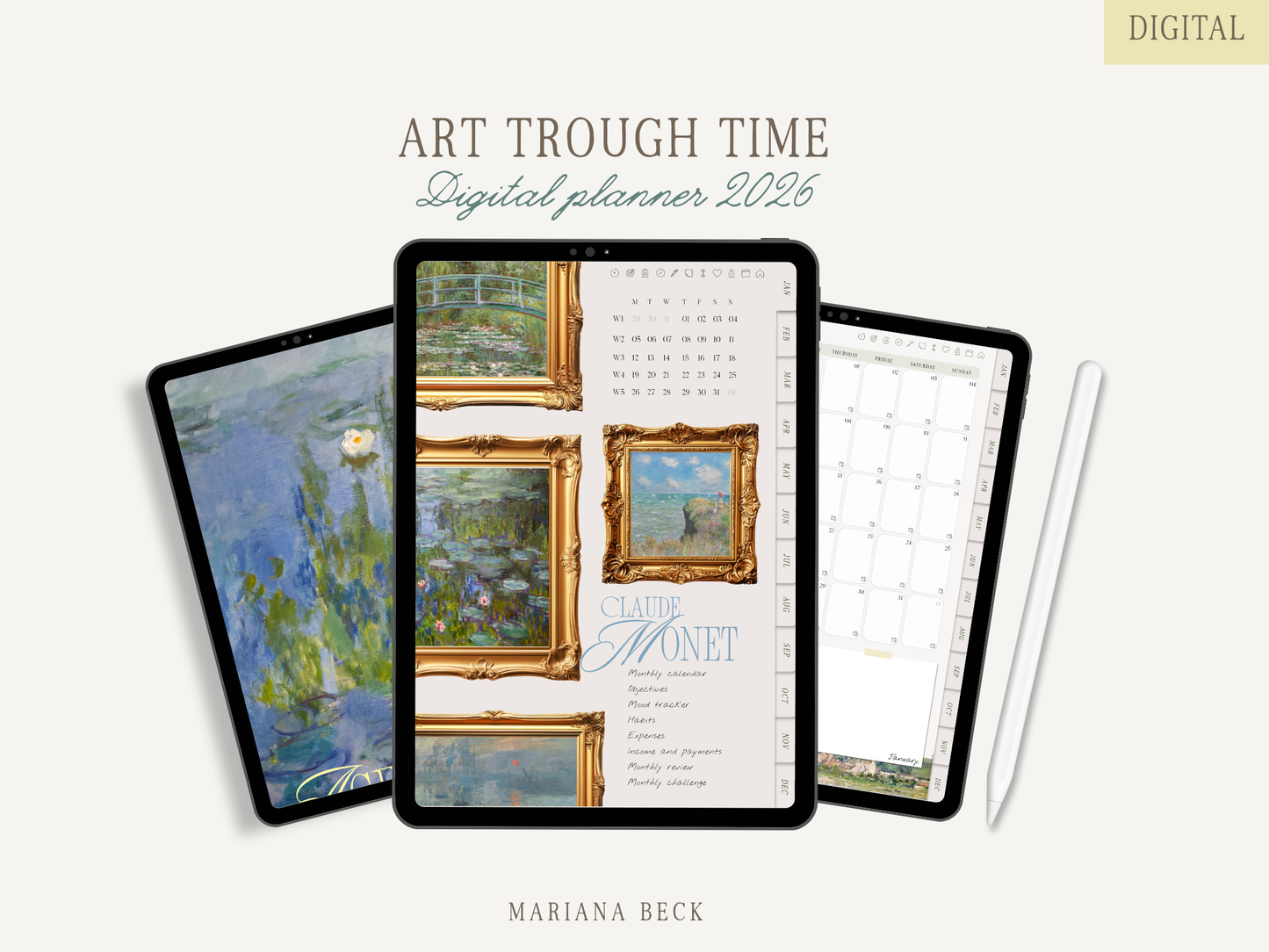 Art trough time Planner🎨 2026