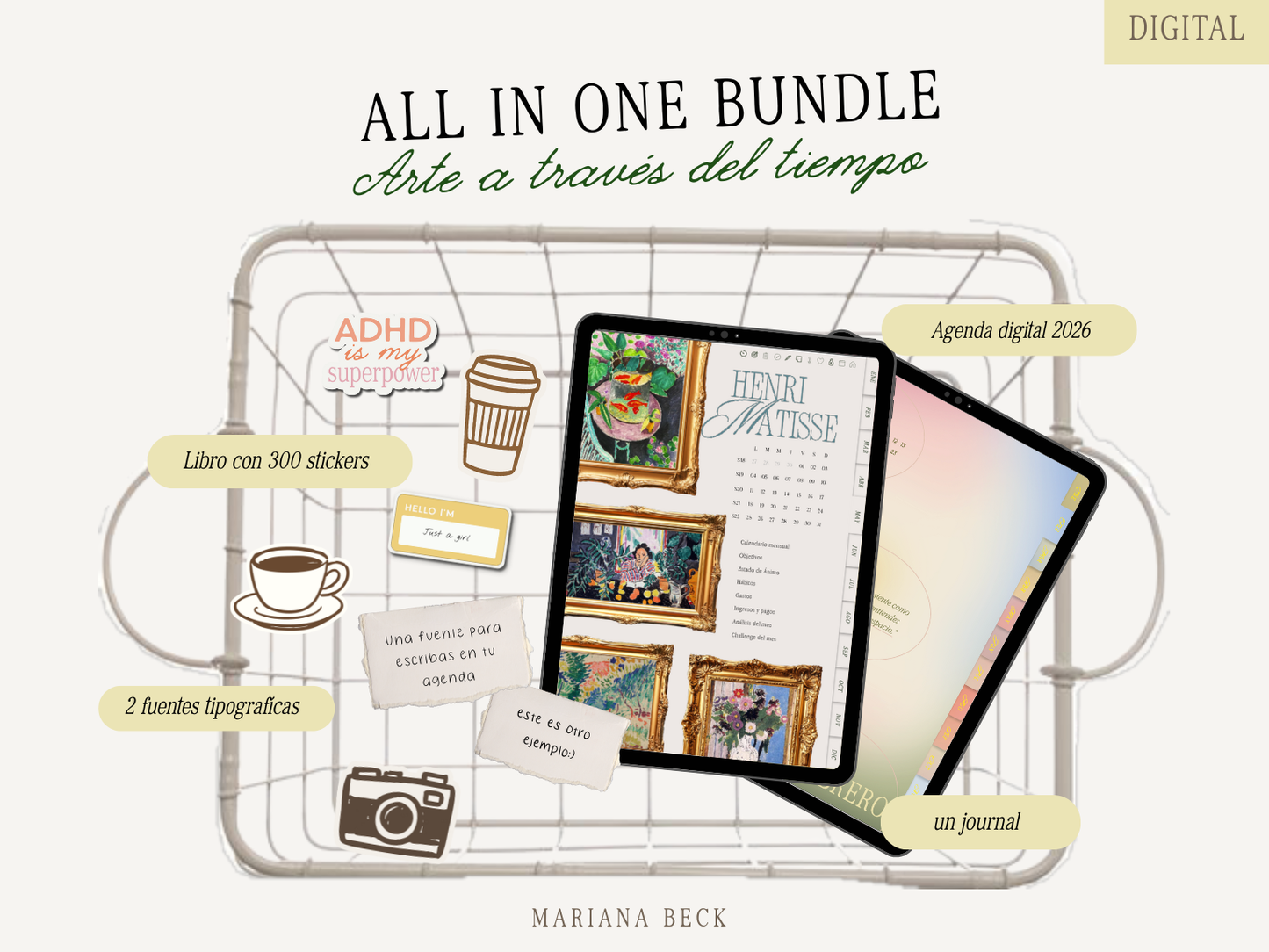 Gift Card- Agenda Arte a través del tiempo 🎨